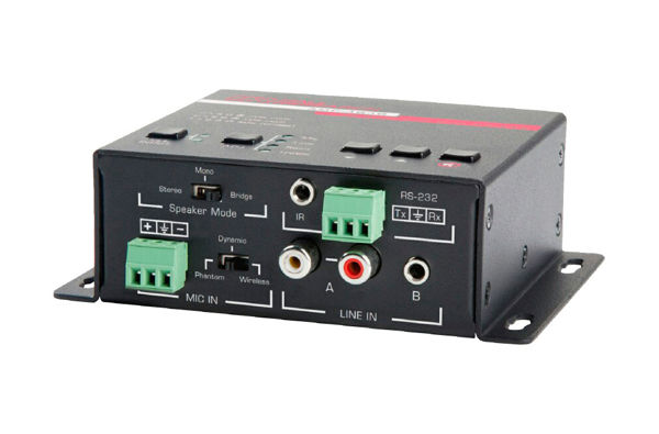 Septon Danmark Reseach AMP-4840 | 40 Watts Forstærker med Mic og RS-232 styring, mikrofonindgang