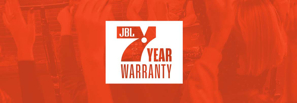 7 års garanti på JBL EON og PRX One